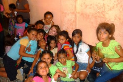 robyn in a pile of nica girls!