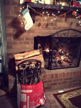 yes, i gather my kindling from the yard in a lululemon bag.