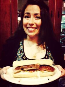 eating alligator in NOLA on the road trip home to California!