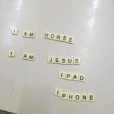 i told him he could write whatever he wanted, as long as he used the verb 