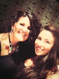 Leana and me cheezing in the back, pointing out the "celebrity" parents. (brazilian christian artists. no one you would know, but i teach all their kids and fangirl just a little over them.)