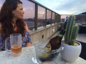 beer bottle looks ginormous but it was actually ginormous.