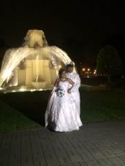 a really cute Peruvian couple we watched get married at the fountain park.