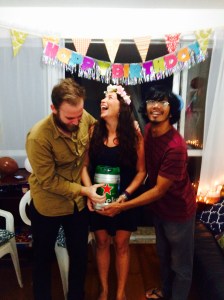 why we decided to do a pseudo-pregnancy heart-hands shot for this, I'll never know...but it was funny.