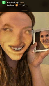 google hangout sister face swap grossness.