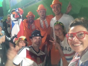 picture with team holland and team germany!